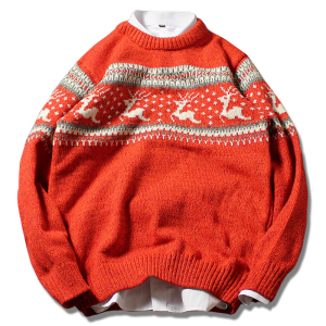 圣诞情侣小鹿毛衣