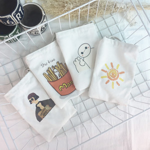 斜挎小帆布女士文艺小方包