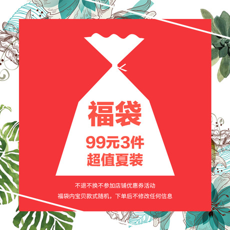 衣品天成99元3件夏装超值惊喜福袋【不退换不参加满减谨慎下单】商品大图
