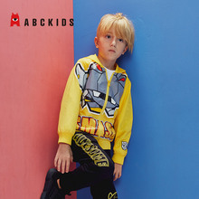 abckids童鞋 2019秋季新款 男童连帽外套潮流洋气儿童夹克中童上衣