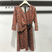 气质连衣裙zd3358 棉质高定版型2019春装