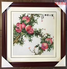 饰画3535 精品苏州刺绣画苏绣成品挂画玄关装 纯手工新款 笑口常开