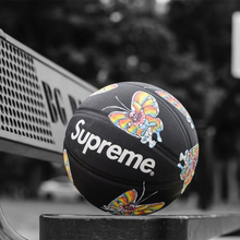 斯伯丁全明星篮球6号女7号男pu篮球夜光粉红色Supreme粉色篮球NBA