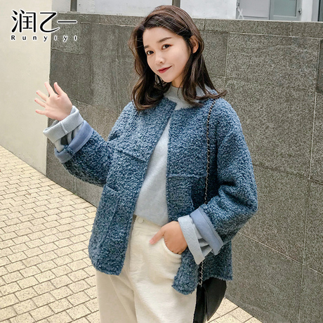 10.22号10点上新/润乙一2018秋冬新款显瘦呢外套商品大图