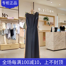 192185A169阿依莲2019夏专柜正品商场同款开叉无袖阔腿裤连体裤