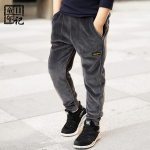 男童运动裤加绒秋冬棉裤
