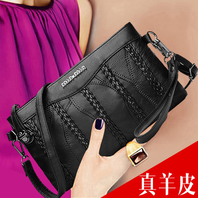 羊皮斜挎包女包包女2018新款潮韩版时尚百搭斜挎迷你小包单肩包女