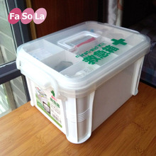 日本特大号家用药箱大号医药箱超大急救药品收纳多层大容量家庭用