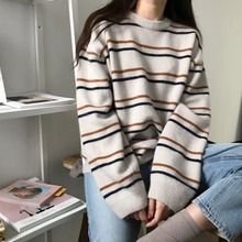 秋冬2018新款 ins很仙 毛衣外套女学生慵懒风套头百搭网红上衣