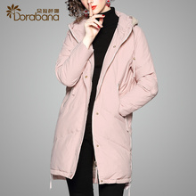 朵拉芭娜羽绒服2018新款时尚欧货法式加厚连帽保暧秋冬大衣外套女图片