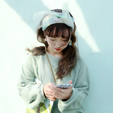 魏什么 ReallyWhy自制少女百褶古着感复古可爱日常六色卫衣