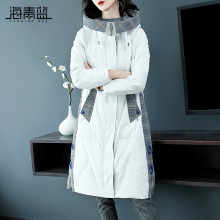 海青蓝2018冬季新款时尚连帽长袖宽松显瘦保暖气质羽绒服女09197图片