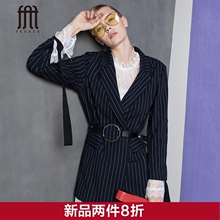 FEXATA春装新款帅气翻领西装外套韩版女装气质职业服休闲外套图片