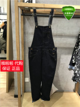 10015698 国内正品代购拉夏贝尔LaChapelle春款背带裤女牛仔裤499图片
