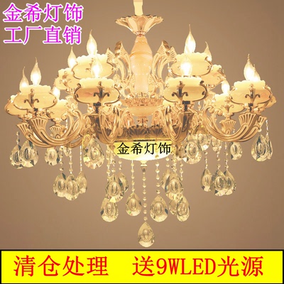 欧式别墅复式楼客厅灯工程水晶吊灯口碑如何