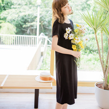 桔熊优惠夏装小心机露背镂空蝴蝶结绑带长款连衣裙女大码DA5699图片