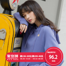 尔给初秋少女连帽卫衣女2018新款长袖韩版宽松学生套头学院风外套图片