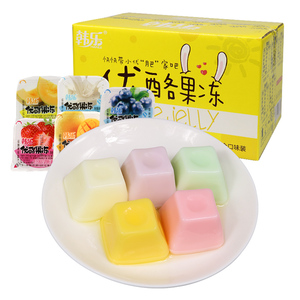 韩乐优酪果冻布丁2kg