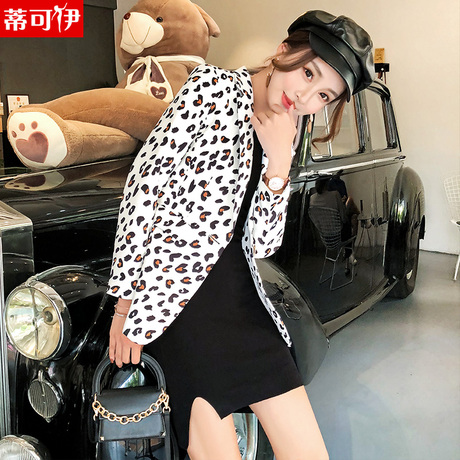 西装外套女秋2018新款时尚小西服气质修身小西装休闲韩版女装外衣商品大图