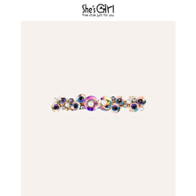 She Girl茜子发饰 深海派对原创胶珠工艺水晶仿珍珠发夹平行