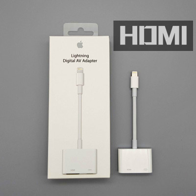 苹果hdmi转换器lightning转hdmi苹果手机X连接电视iphone7 ipad 8