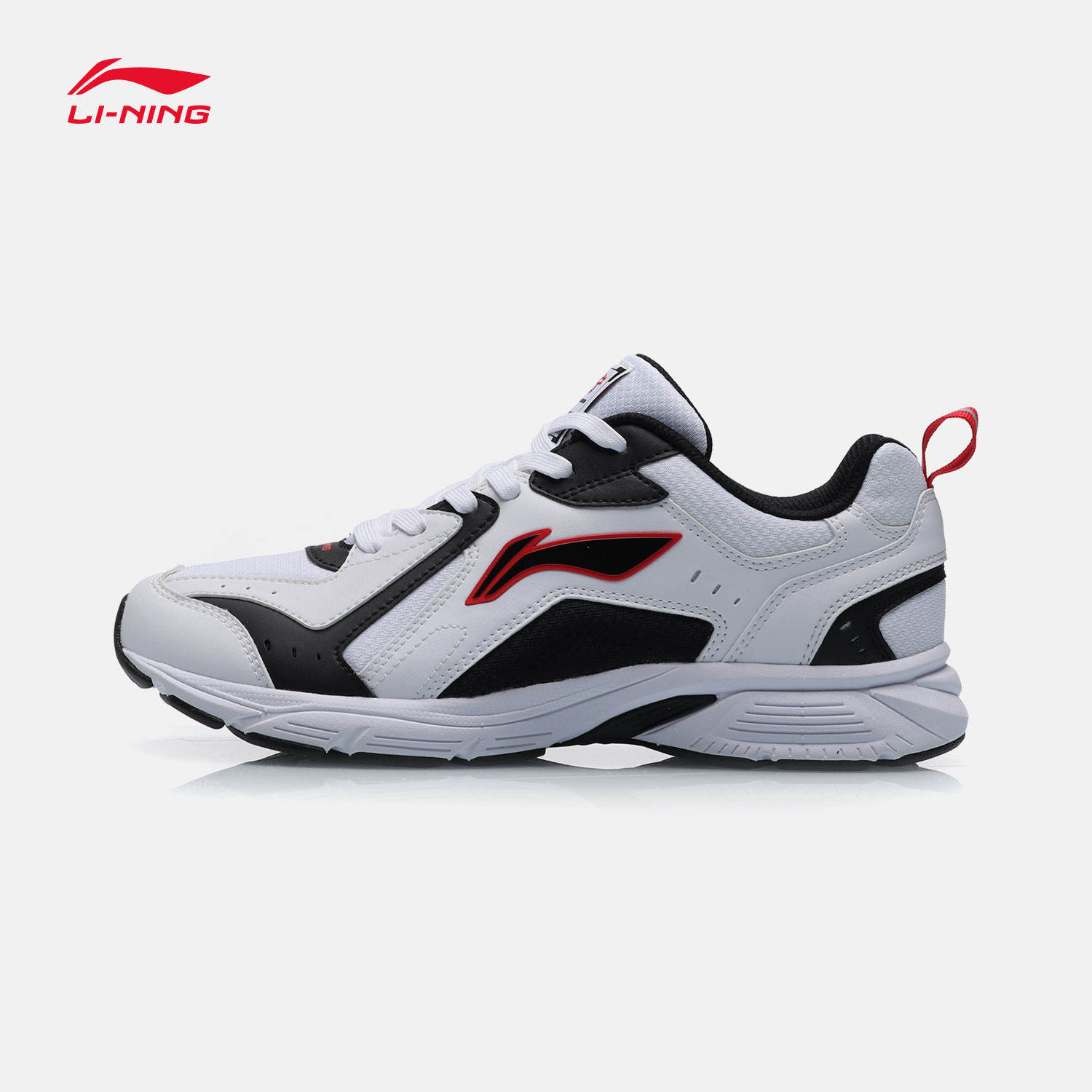 Li Ning Running Shoes Black and White Men's Shoe Brand Casual Shoes Sports Shoes Men's Wave Shoes Adult Pure Black Spring 2019 Men's