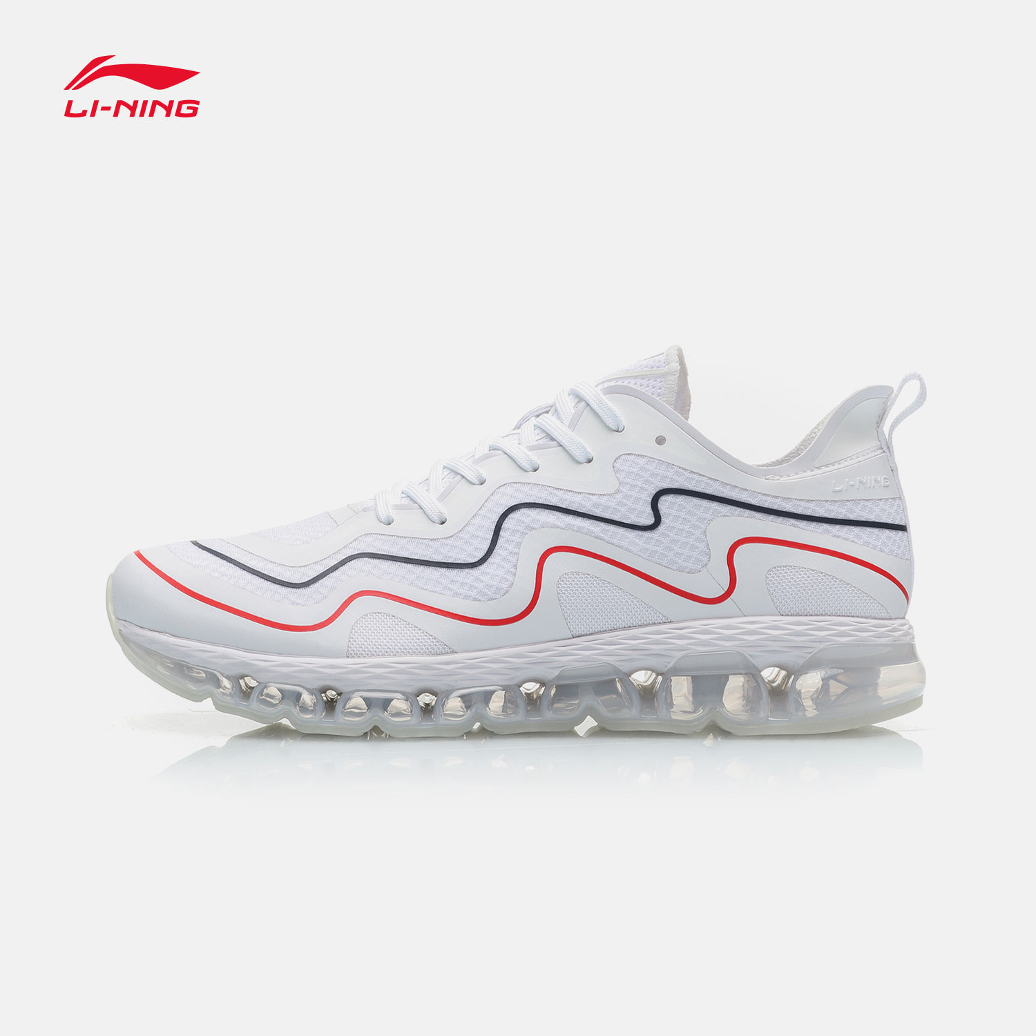 Li Ning running shoes men's shoes 2019 new full length air cushion shock absorption morning running shoes summer breathable low top sports shoes