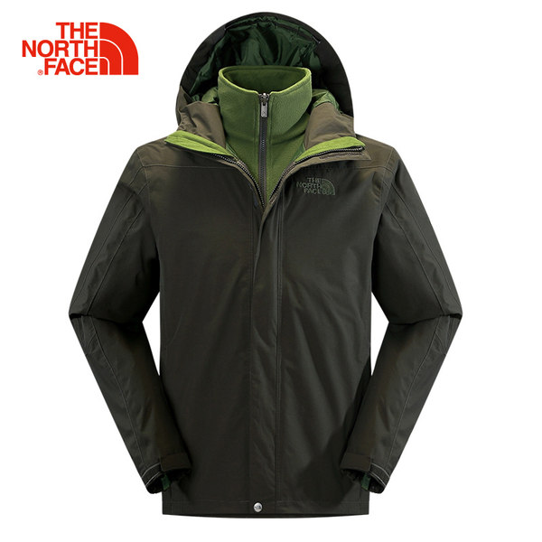 【经典款】TheNorthFace北面防水男保暖抓绒三合一冲锋衣|CZ53