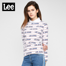 Lee女款2018年秋季Mainline白色翻领长袖T恤L317363ZMK14图片
