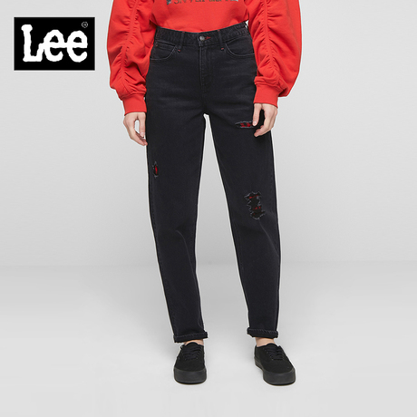 Lee女款2018年秋季主线系列黑色牛仔裤LWZ4113YS9PX商品大图