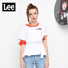 Lee女款 2018年秋季漫威系列舒适白色短袖T恤L30417K99K14图片