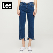 Lee女装2018春夏新品101+简洁舒适蓝色牛仔裤LWS4153AS7WS图片