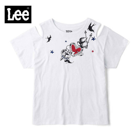 Lee女款 2018年秋季101+白色印花短袖T恤L317623RTK14商品大图