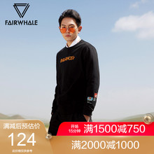 马克华菲卫衣男2018秋冬新款 潮流立体硅胶印花情侣圆领套头衫