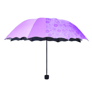 韩国小清新遇水开花晴雨伞