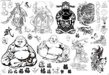 葫芦烙画底稿贴纸烫画纯手工雕刻图案水转印素材初学者上的自粘