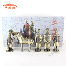 兵马俑工艺品 摆件 陕西西安旅游纪念品 礼品送友人 中号五件套