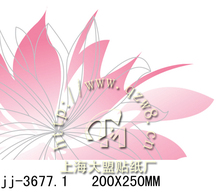 水移画/瓷砖贴/玻璃贴/手绘家具贴花/韩式手绘花 JJ-3677.1