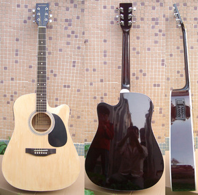 还是新琴当二手吉他卖，41寸品牌民谣吉他，电箱吉他