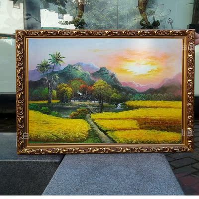 纯手工油画客厅油画是什么牌子