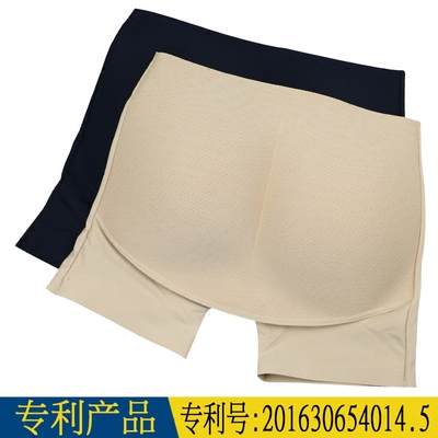 翘臀透气平角加厚安全裤防走光无痕性感提臀内裤女假屁股丰臀加垫