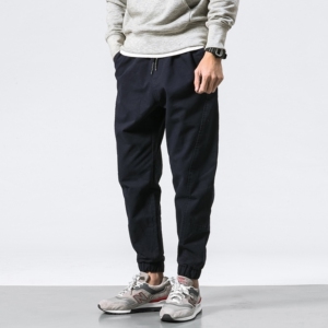 韩版潮流百搭日系束脚裤