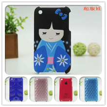 iphone3gs手机外壳 苹果3gs手机保护壳磨砂 iphone3彩绘手机壳套