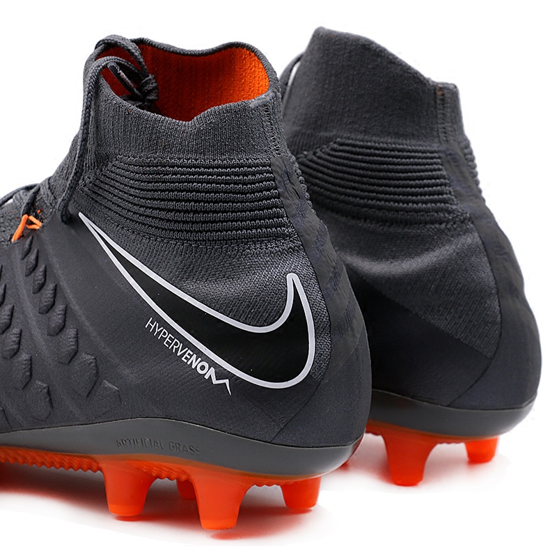 NIKE耐克男鞋新款Hypervenom毒蜂3人工草AG高帮足球鞋AH7397-081