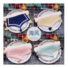 流苏海军风四层纱布吸汗巾婴幼儿加大码 隔汗巾宝宝纯棉垫背巾 新款