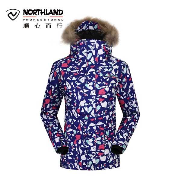 诺诗兰秋冬男女滑雪服滑雪衣弹力保暖防水外套 GK042814