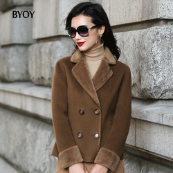 羊绒短大衣女正品_羊绒短大衣女正品图片素材