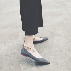 软底百搭休闲尖头女鞋