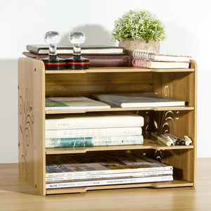木制桌面收纳盒书架