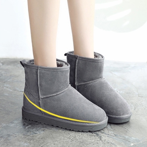 内增高真皮雪地靴